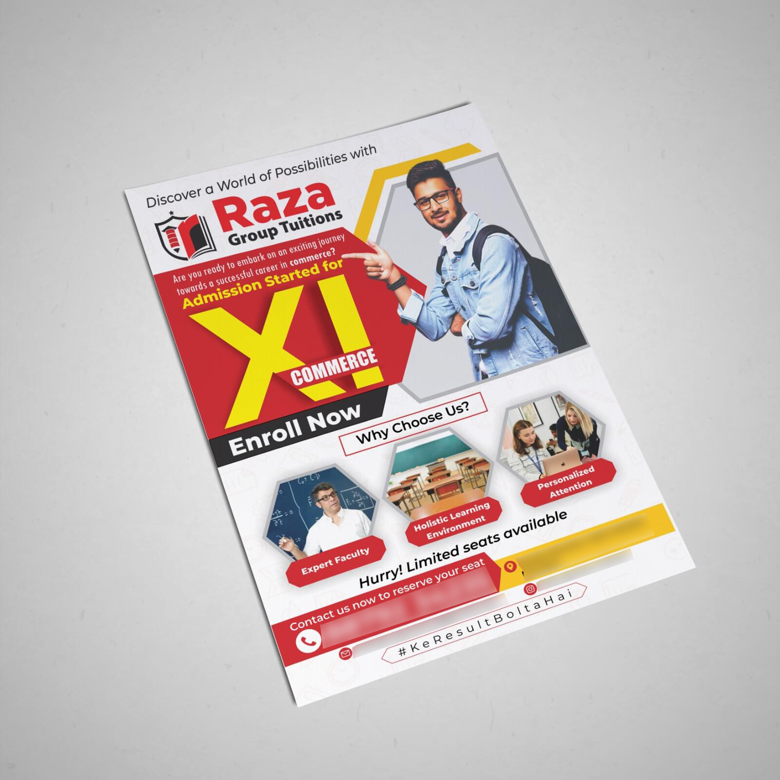 Flyer Design Raza Group Tutions